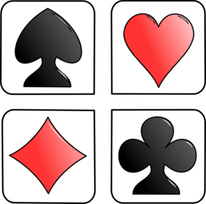 Four Game Symbols Clip Art